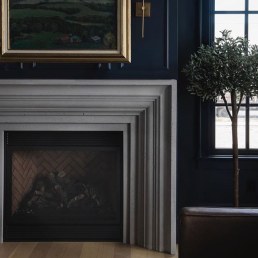 cast stone mantle