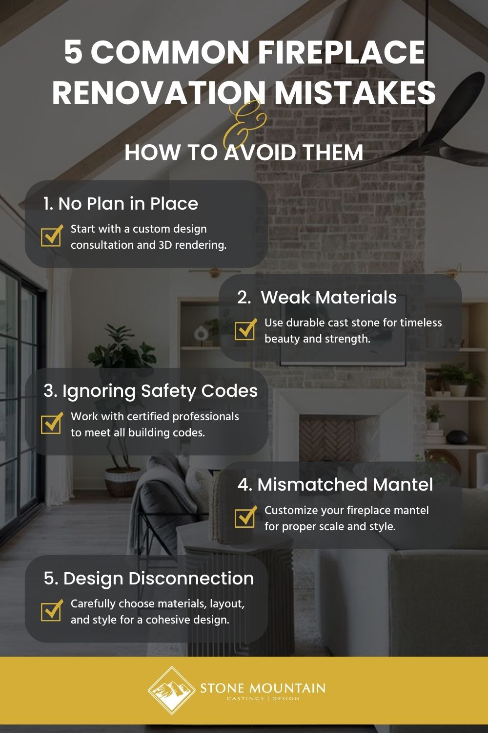 Picture of 5 Common Fireplace Renovation Mistakes to Avoid - Stone Mountain ...